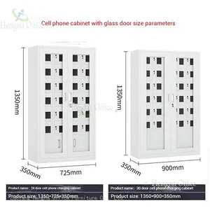 Factory Direct 48 Slots Door Phone Charging Cabinet | for School Classroom Management | With 32A Leakage Protector thumbnail-2