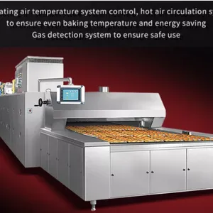 Industrial SANDVIK Steel Belt or Net Belt Tunnel Oven Baking Oven for Bread,cake,biscuit thumbnail-6