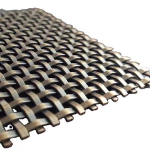 Special Offer: Bronze-colored Metal Decorative Mesh Partitions, Suitable for Hotels, Restaurants, and Elevator Curtain Walls. thumbnail-5