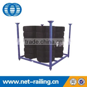 Warehouse Used Metal Stacking Mobile the Tire Rack thumbnail-1