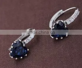 Fashion Earring Real Platinum Plated Luxury Hoop Earring Zircon Fashion Earrings thumbnail-5