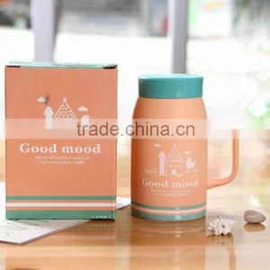 "Pinsun"ceramic Mug With Lid thumbnail-5