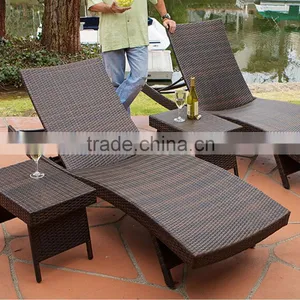 Beach Chaise Wicker Lounge Chair Outdoor Furniture Wholesale Deck Chairs Rattan Sun Deck Chair Quality Choice thumbnail-2