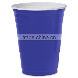 12oz Blue Plastic Cup Disposable Tableware ps thumbnail-2
