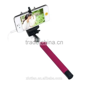 Good China Supplier Cable Take Pole Selfie Stick for IPhone and Andriod thumbnail-6