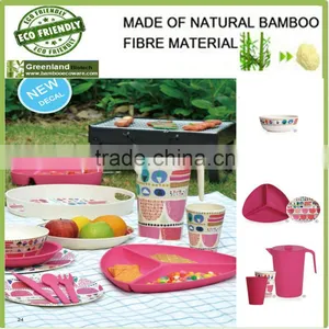 Different Sizes Bamboo Fiber Eco-friendly Plate Biodegradable thumbnail-1
