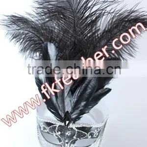Black Goose Feather Price Female Mask Party Decorations thumbnail-1