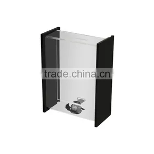 2016 Factory Price Acrylic Vote Box /Charity Box/Money Box With Lock thumbnail-5