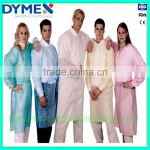 Good Price Disposable Lab Coat With Elastic Cuff thumbnail-1