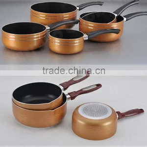 Pressed Aluminum Cookware Set(Non Stick Milk Pan,Sauce Pan, Pan ,with S/S Lid) thumbnail-3