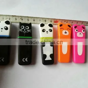 Perfect Design 100''perfect Quality Mini Promotional Panda Gift Highlighter Marker Pen thumbnail-2