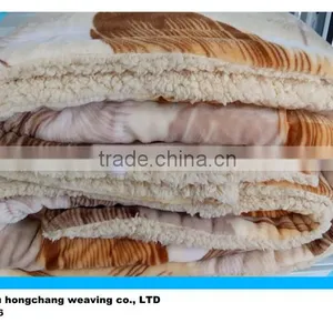 100% Polyester Coral/sherpa/flannel Fleece Throw/blanket Beautiful and New Design 7 thumbnail-2