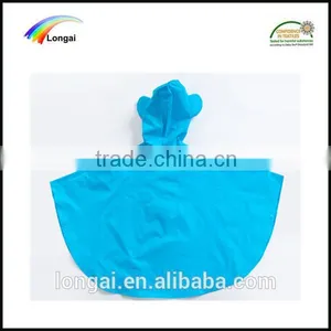Kids Wholesale PU 100% Waterproof Raincoat Poncho thumbnail-6