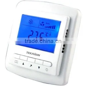 TKB50.42LK 2-pipe Blue LCD Display Fan Coil Thermostat thumbnail-1