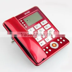 Fashion Red Handsfree 2 Line Caller id Telephone Set thumbnail-1