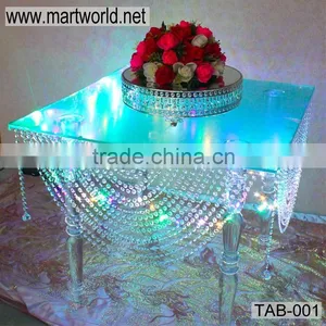 High Quality Crystal Table for Wedding Cake Stands,acrylic Wedding Table Decoration (TAB-001) Quality Choice thumbnail-1