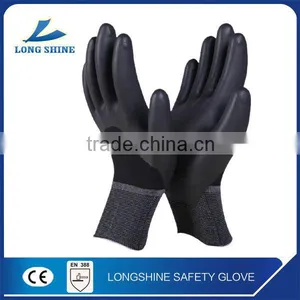 High Profermance 15G Nylon Liner 3/4 PU Coated on the Palm Anti-static Work Safety Glove thumbnail-1