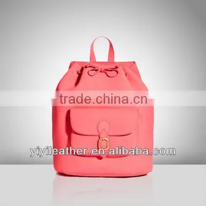 V677-New Arrival Fashion Fashion Faux Suede Leather Girls' Backpack Hot Sale China thumbnail-1