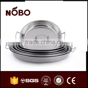 Cake Plate With Handles,stainless Steel Snacks Serving Tray thumbnail-5