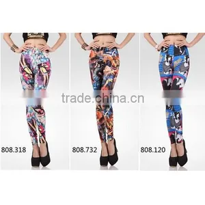 Milk Silk Christmas Leggings, Yoga Leggings, Pattern Leggings, Milk Silk Leggings at Stock thumbnail-2