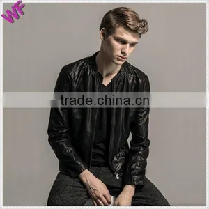 Custom Hight Quality Fashion Mens Leather Jacket thumbnail-1