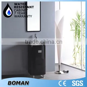12 Inch Deep Irregular Shape Bathroom Vanity Cabinet thumbnail-1