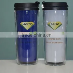 13oz Custom Logo Plastic Color Changing Magic Travel Mug thumbnail-1