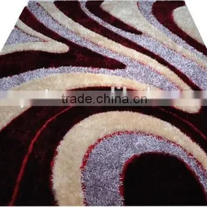 Factory Directly Sale South Korea Silk Shaggy Rug Bath Mat thumbnail-4