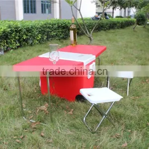Travel Insulated Ice Box With Fold-able Table and Chair Quality Choice thumbnail-2