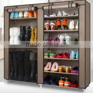 Double Door Design Protable Folding Big Shoe Cabinet thumbnail-2