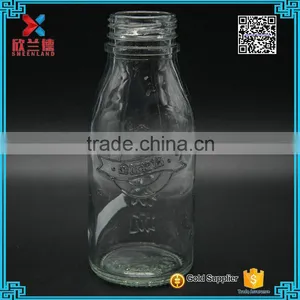 Wholesale Empty 250ml/8oz Empty Custom Clear Milk Glass Bottles Wholesale thumbnail-2