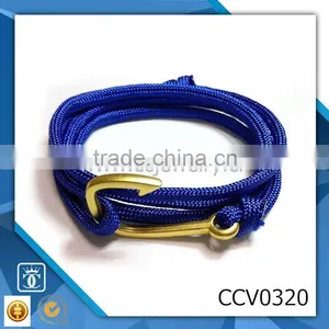 Double Leather Anchor Bracelet Fashion Anchor Rudder Bracelet Anchor Pearl Bracelet Leather Bracelet Stainless Steel thumbnail-1