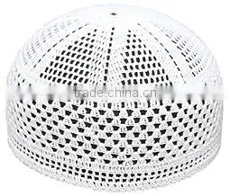Wholesale Sales of Pure Cotton Muslim Style of Making Handmade Crochet Hats thumbnail-6