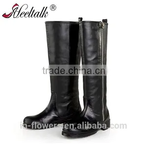 OEM ODM Bulk Sell Custom Made Wholesale Pure Leather Boots for Women Tight High Heel Leather Boots thumbnail-1
