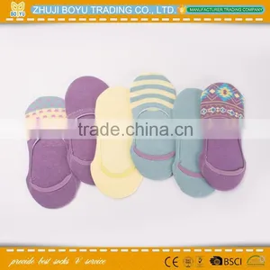 BY-161005 Wholesale Colorful Man Woman Adults Low Cut Boat Sock ; Men and Women Fashion no Show Sock thumbnail-4