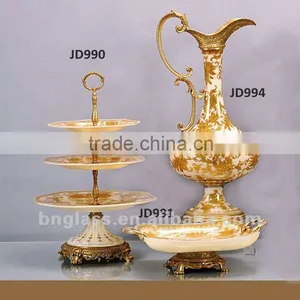 Royal Cake Stands and Plate for Wedding Decoration thumbnail-1