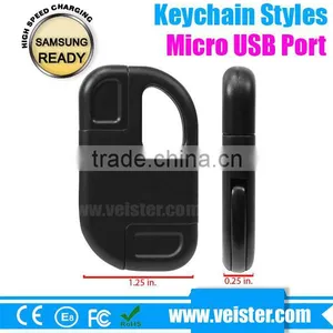 Portable Mini USB Data Cable With Keychain for Samsung thumbnail-3