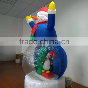 DJ-XT-62 Inflatable Animation Air Blown Kaleidoscope Frosty the Snowman Scene Christmas Decoration thumbnail-3
