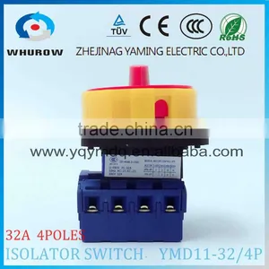 Isolator Switch YMD11-32/4P Silver Contact 32A 4 Phase 2 Positions On-off Power Cut off Load Break Rotary Cam Electrical Switch thumbnail-4