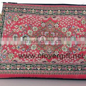 Woven Carpet Make up Purse Cosmetic Bag thumbnail-1