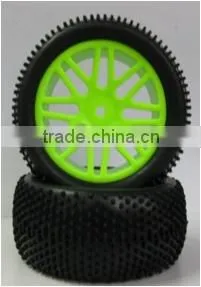 1/ 10 RC Buggy Car Tires and Wheel Rims thumbnail-1