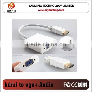 Hdmi to Vga Adapter Cable With Audio Cable for Mac thumbnail-1