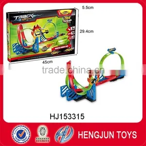 Super Plastic Eco-friendly Track Car Pullback Orbit Car Toy EN71 thumbnail-5