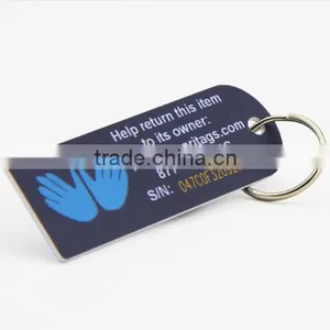 Hot Selling Custom Plastic Key Tag With Key Ring thumbnail-3