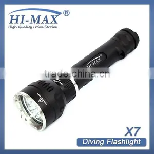 HI-MAX X 7 3000 Lumen Most Powerful U2 Long Distance Scuba Led Diving Torch Spot FlashLight Most Popular Supplier&# thumbnail-4