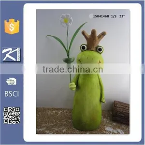 New Products Ceramic Home Garden Solar Light Frog thumbnail-5