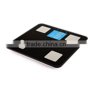 Digital Body Fat Scale Digital Bathroom, Digital LCD Glass Bathroom Body Fat Weight Watchers Scale 330lb/150kg thumbnail-1