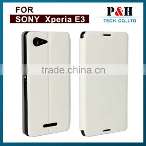 New Product Flip Cover Mobile Phone Case for Sony Xperia E3, Leather Flip Cover Case for Smartphone thumbnail-5