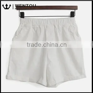 Wholesale Summer New Quick Dry Casual Cotton Elastic Waist Loose Straight Women's Board Shorts thumbnail-2