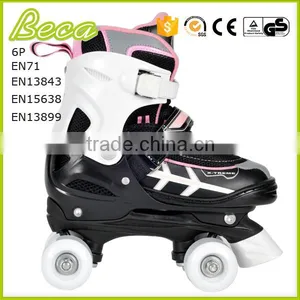 Wholesale Adjustable Pink Quad Speed Skates for Kids thumbnail-1